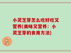 小灵芝芽怎么吃好吃又营养(美味又营养：小灵芝芽的食用方法)