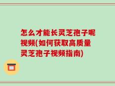 怎么才能长灵芝孢子呢视频(如何获取高质量灵芝孢子视频指南)