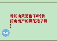 普陀山灵芝孢子粉(普陀山出产的灵芝孢子粉)