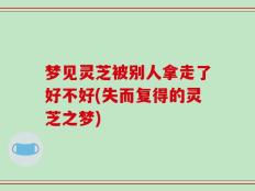 梦见灵芝被别人拿走了好不好(失而复得的灵芝之梦)