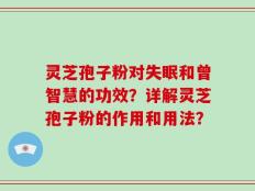 灵芝孢子粉对失眠和曾智慧的功效？详解灵芝孢子粉的作用和用法？