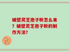 破壁灵芝孢子粉怎么来？破壁灵芝孢子粉的制作方法？