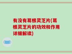 有没有葛根灵芝片(葛根灵芝片的功效和作用详细解读)
