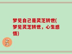 梦见自己是灵芝转世(梦见灵芝转世，心生感悟)