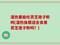 湿热重能吃灵芝孢子粉吗(湿热体质适合食用灵芝孢子粉吗？)