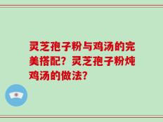 灵芝孢子粉与鸡汤的完美搭配？灵芝孢子粉炖鸡汤的做法？