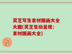 灵芝写生素材图画大全大图(灵芝生动呈现：素材图画大全)