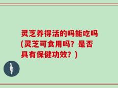 灵芝养得活的吗能吃吗(灵芝可食用吗？是否具有保健功效？)