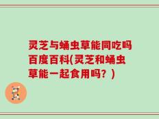 灵芝与蛹虫草能同吃吗百度百科(灵芝和蛹虫草能一起食用吗？)