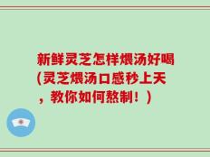 新鲜灵芝怎样煨汤好喝(灵芝煨汤口感秒上天，教你如何熬制！)