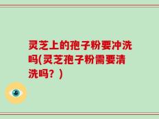 灵芝上的孢子粉要冲洗吗(灵芝孢子粉需要清洗吗？)