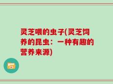 灵芝喂的虫子(灵芝饲养的昆虫：一种有趣的营养来源)