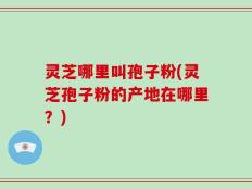 灵芝哪里叫孢子粉(灵芝孢子粉的产地在哪里？)