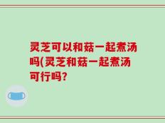 灵芝可以和菇一起煮汤吗(灵芝和菇一起煮汤可行吗？