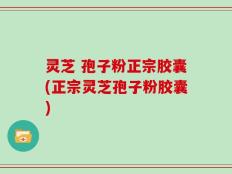 灵芝 孢子粉正宗胶囊(正宗灵芝孢子粉胶囊)
