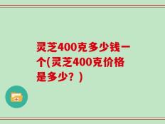 灵芝400克多少钱一个(灵芝400克价格是多少？)