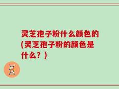 灵芝孢子粉什么颜色的(灵芝孢子粉的颜色是什么？)