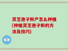 灵芝孢子粉产怎么种植(种植灵芝孢子粉的方法及技巧)