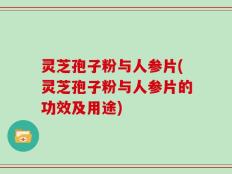 灵芝孢子粉与人参片(灵芝孢子粉与人参片的功效及用途)