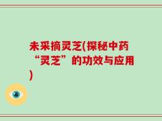 未采摘灵芝(探秘中药“灵芝”的功效与应用)