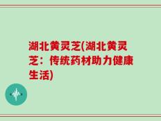湖北黄灵芝(湖北黄灵芝：传统药材助力健康生活)