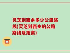 灵芝到西乡多少公里路线(灵芝到西乡的公路路线及距离)