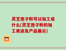 灵芝孢子粉可以加工成什么(灵芝孢子粉的加工用途及产品展示)