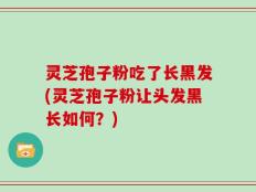 灵芝孢子粉吃了长黑发(灵芝孢子粉让头发黑长如何？)