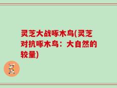 灵芝大战啄木鸟(灵芝对抗啄木鸟：大自然的较量)