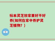 标本灵芝放家里好不好养(如何在家中养护灵芝植物？)