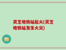 灵芝地铁站起火(灵芝地铁站发生火灾)