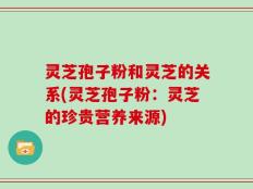 灵芝孢子粉和灵芝的关系(灵芝孢子粉：灵芝的珍贵营养来源)