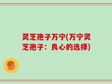 灵芝孢子万宁(万宁灵芝孢子：良心的选择)