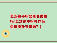 灵芝孢子粉含蛋白质粉吗(灵芝孢子粉可作为蛋白质补充来源？)