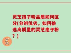 灵芝孢子粉品质如何区分(分辨优劣，如何挑选高质量的灵芝孢子粉？)
