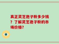 真正灵芝孢子粉多少钱？了解灵芝孢子粉的市场价格？