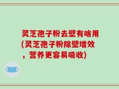 灵芝孢子粉去壁有啥用(灵芝孢子粉除壁增效，营养更容易吸收)