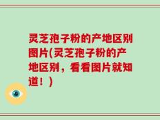 灵芝孢子粉的产地区别图片(灵芝孢子粉的产地区别，看看图片就知道！)