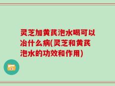 灵芝加黄芪泡水喝可以冶什么病(灵芝和黄芪泡水的功效和作用)