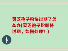 灵芝孢子粉快过期了怎么办(灵芝孢子粉即将过期，如何处理？)