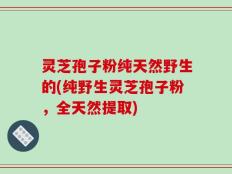 灵芝孢子粉纯天然野生的(纯野生灵芝孢子粉，全天然提取)