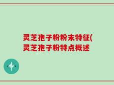 灵芝孢子粉粉末特征(灵芝孢子粉特点概述