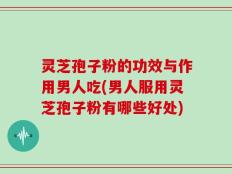 灵芝孢子粉的功效与作用男人吃(男人服用灵芝孢子粉有哪些好处)