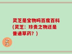 灵芝是宝物吗百度百科(灵芝：珍贵之物还是普通草药？)