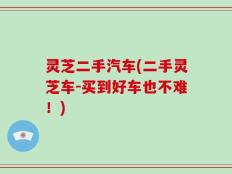 灵芝二手汽车(二手灵芝车-买到好车也不难！)