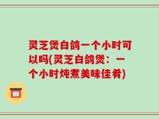灵芝煲白鸽一个小时可以吗(灵芝白鸽煲：一个小时炖煮美味佳肴)