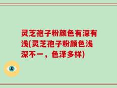 灵芝孢子粉颜色有深有浅(灵芝孢子粉颜色浅深不一，色泽多样)