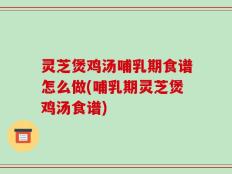 灵芝煲鸡汤哺乳期食谱怎么做(哺乳期灵芝煲鸡汤食谱)