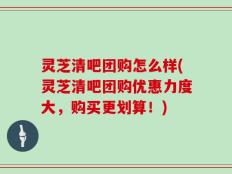 灵芝清吧团购怎么样(灵芝清吧团购优惠力度大，购买更划算！)