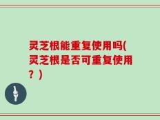 灵芝根能重复使用吗(灵芝根是否可重复使用？)